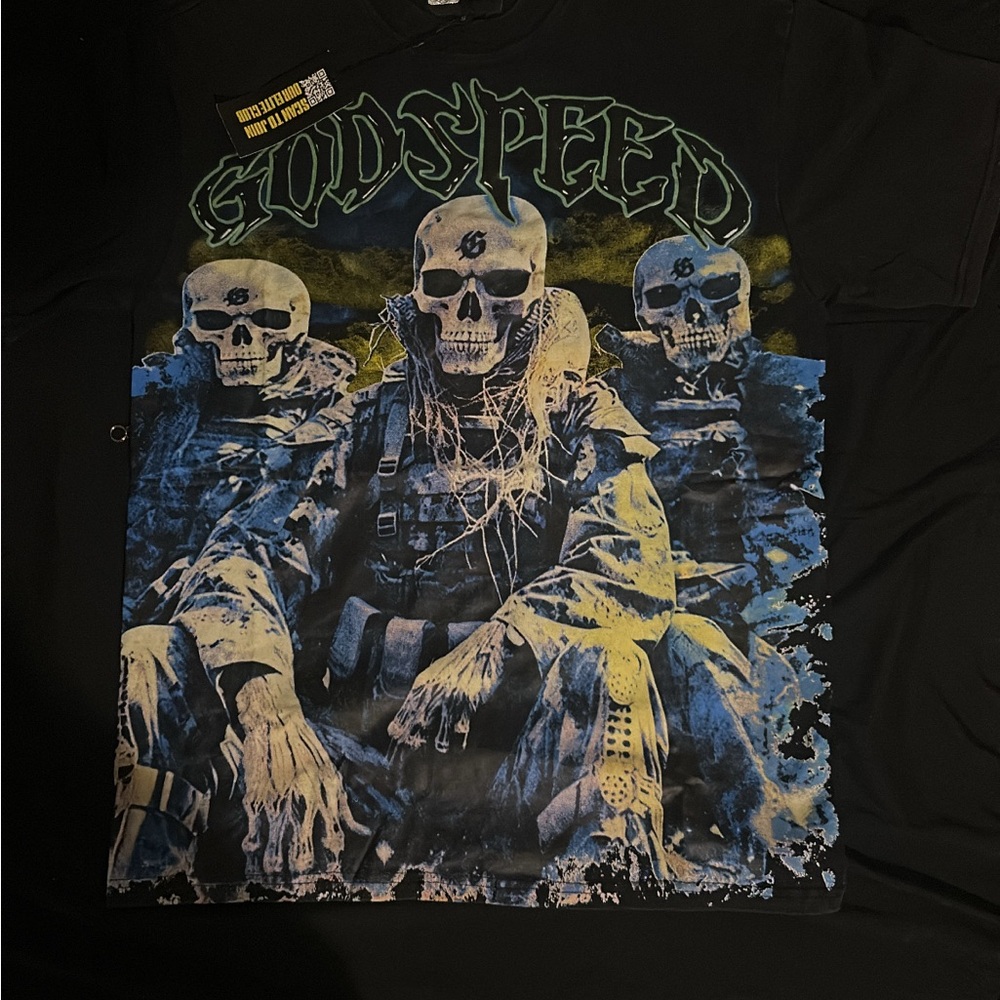 Godspeed Black Graphic Skull Short Sleeve Tee - Men
